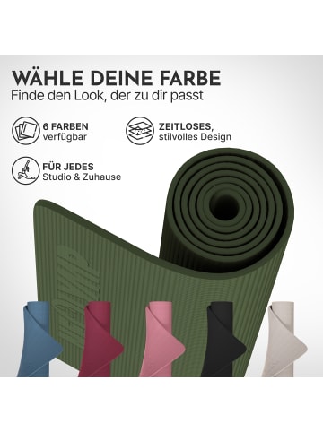 Neolymp Yogamatte "YM320" in Olivgrün, 183x61 cm