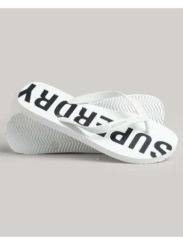 Superdry Flip-Flops Code in Weiß/Schwarz-35C