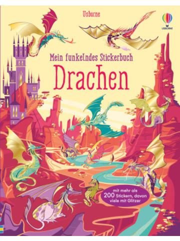 Usborn Buch - Mein funkelndes Stickerbuch: Drachen