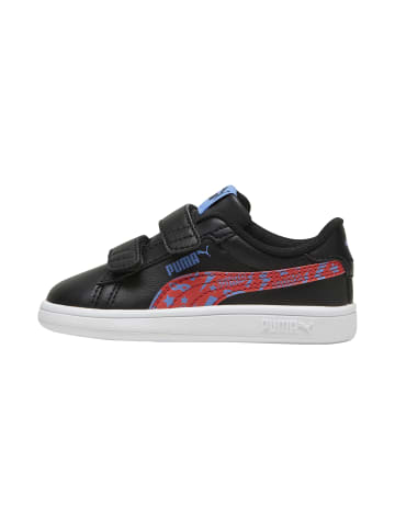 Puma Smash-Turnschuhe mit Klettverschluss für Kinder Schwarz