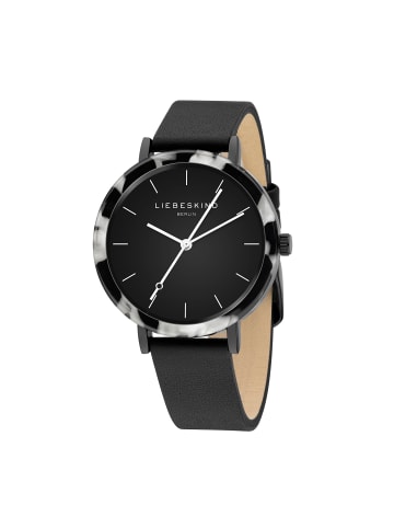 LIEBESKIND BERLIN Armbanduhr Acetat Statement in schwarz