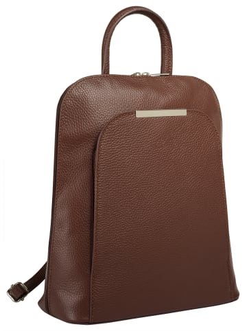 Cluty Rucksack echt Leder in braun