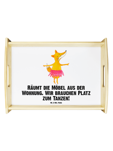 Mr. & Mrs. Panda bett tablett Fuchs Ballerina mit Spruch in Weiß