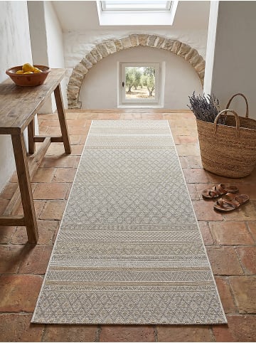 KADIMA DESIGN Teppichläufer Berber flachgewebt pflegeleicht Wohnzimmer Flur in Beige