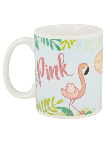 Peppa Pig Tasse 325ml Pink Flamingo Keramikbecher im Geschenkset