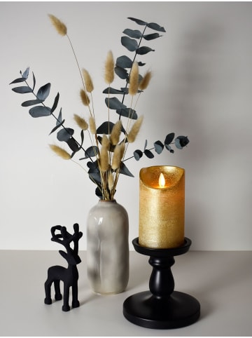 JACK LED Echtwachskerze 12,5cm mit Timer in Gold
