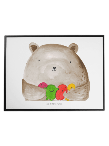 Mr. & Mrs. Panda Malunterlage Bär Gefühl ohne Spruch in Weiß