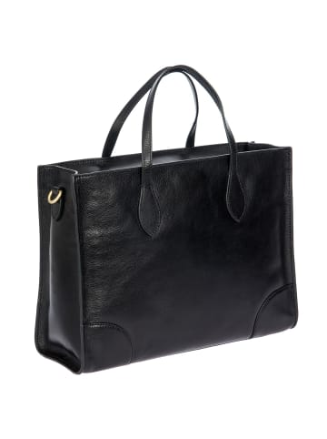 BRIC`s Volterra Shopper Tasche S Leder 35 cm Laptopfach black