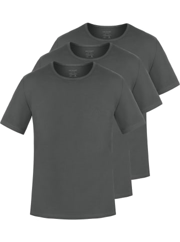 normani 3er Set Herren T-Shirts aus Bio-Baumwolle Nyons in Anthrazit