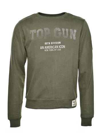 TOP GUN Sweater TG20213007 in oliv