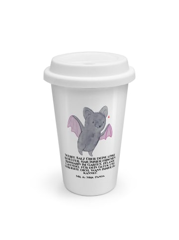 Mr. & Mrs. Panda Kaffeebecher To Go Halloween Rituale mit Spruch in Weiß