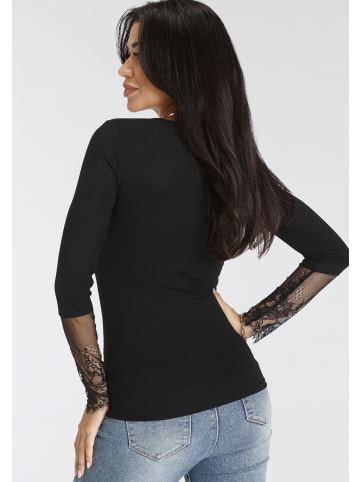 Melrose Langarmshirt in schwarz