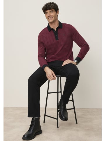 Man's World Poloshirt in pflaume gestreift
