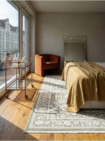 KADIMA DESIGN Läufer Orientalisch pflegeleicht Wohnzimmer Schlafzimmer Flur Wohnraum in Grün