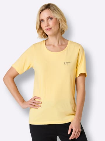 WITT WEIDEN Dreierpack Shirts in zitrone + weiß + anthrazit