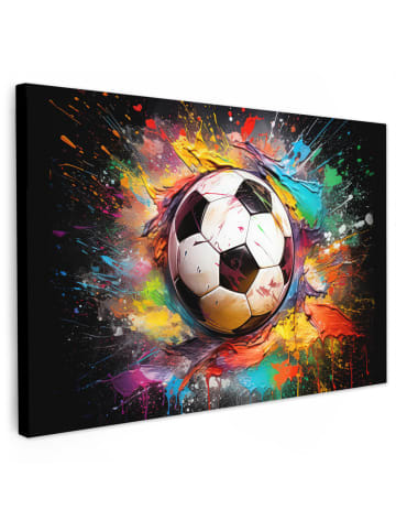 MuchoWow Leinwand Bilder Fußball