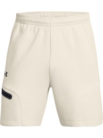 Under Armour Sweat Pant "Ua Unstoppable Flc Shorts" in Weiß