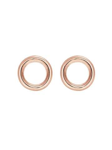 Elli Ohrringe 925 Sterling Silber Geo, Kreis in Rosegold