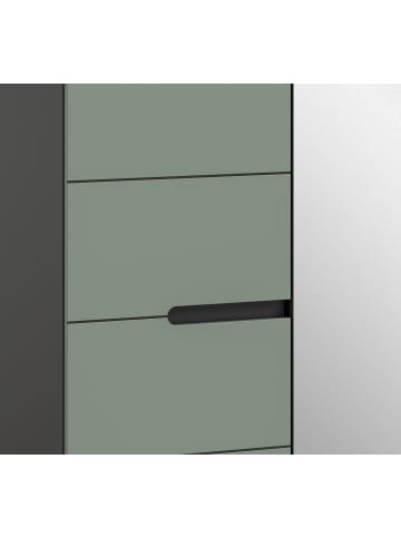 Inn.Furn Garderobe SET 6-teilig Salbei Grün, Basalt grau, Komplett-Set mit Soft-Close