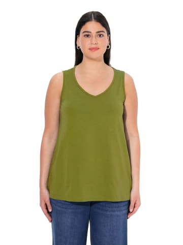 Ulla Popken Strick-Top in grasgrün