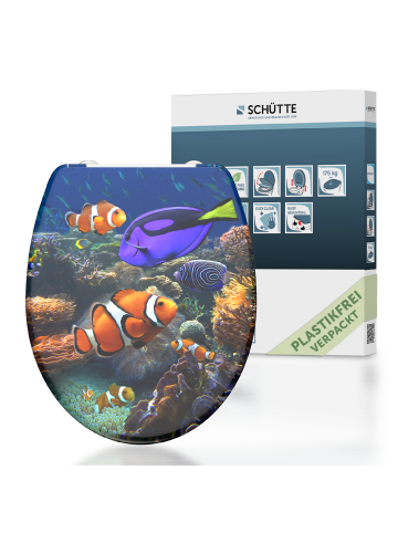 Franz Joseph Schütte Duroplast WC-Sitz SEA LIFE, mit Absenkautomatik und Schnellverschluss