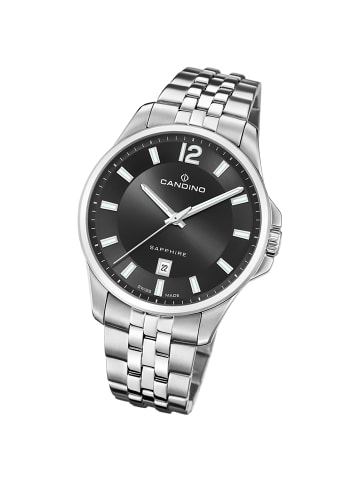 Candino Analog-Armbanduhr Candino Classic silber groß (ca. 42mm)