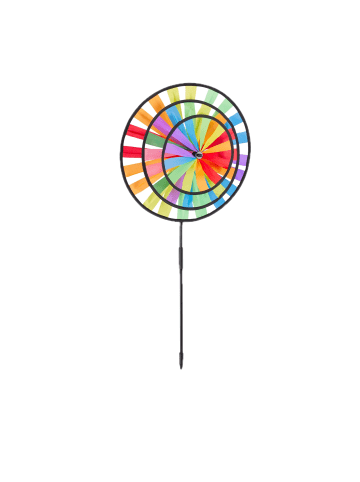 relaxdays 4x Windrad in Bunt - (B)35,5 x (H)73,5 x (T)15 cm