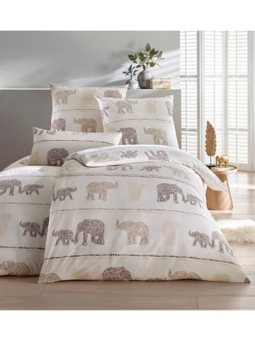 Heine Bettwäsche in sesam-weiß-bedruckt