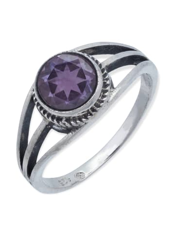 mantraroma 925er Silber - Ringe mit Amethyst facettiert