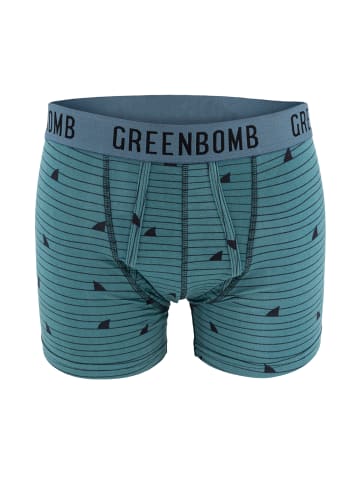 GreenBomb Trunk Animal Sharks in Blauer Stein