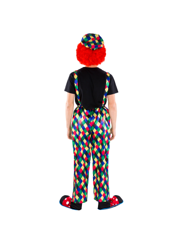 tectake Spaßvogel/Komiker, in grün, Gr. XL, Clown-Nase, 2 große Taschen vorn