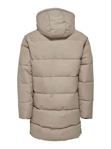 Daunenjacke in Desert Taupe 1