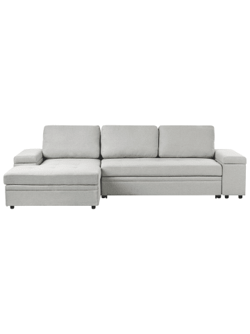 Beliani 3-Sitzer Sofa HRISEY in Grau/Schwarz - (W) 293 x (H) 90 x (L) 161 cm
