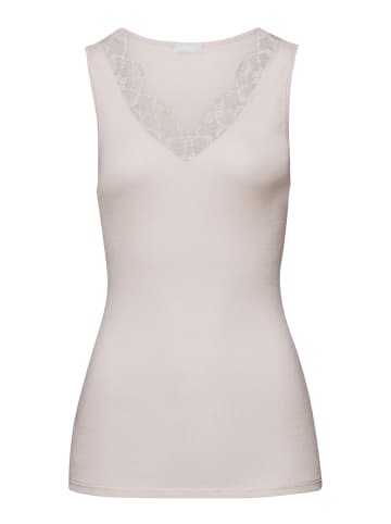 Hanro Trägertop Woolen Lace in pumice