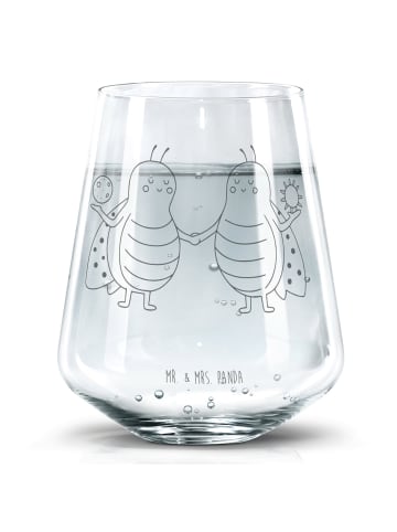 Mr. & Mrs. Panda Glas Sternzeichen Zwilling ohne Spruch in Transparent