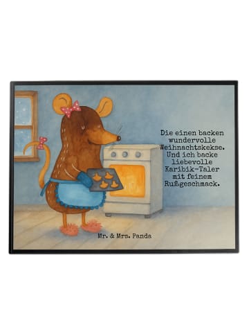 Mr. & Mrs. Panda Schreibunterlage Maus Kekse Design mit Spruch in Weiß
