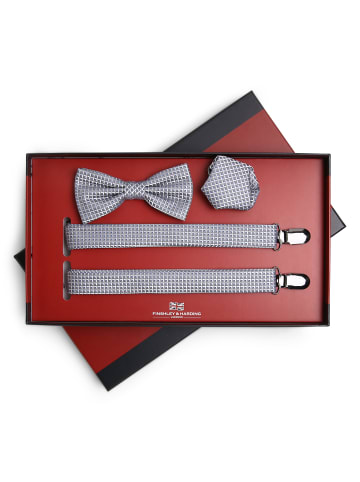 Finshley & Harding London Accessoire-Set in silber blau