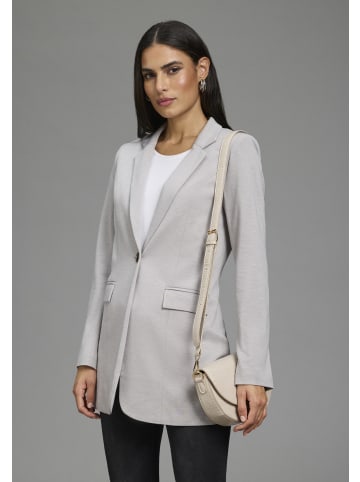 Laura Scott Sweatblazer in grau meliert