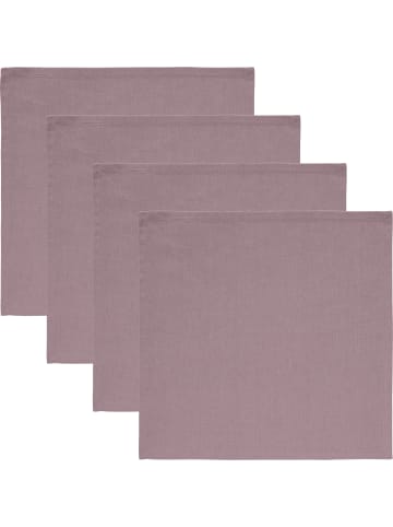 REDBEST Serviette 4er-Pack Tulsa in mauve