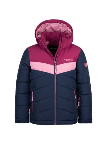 Trollkids Winterjacke "Gryllefjord" in Marineblau/Violett