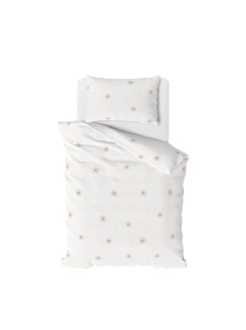 TRAUMHELDEN Baby Bettwäsche-Set "Blumen - Little Flower" in Creme
