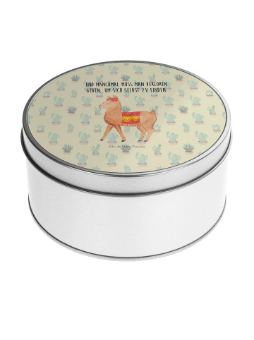 Mr. & Mrs. Panda Metalldose Alpaka Stolz mit Spruch in Kaktus Grün