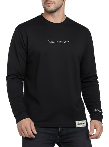 Reichstadt Herren Oversized Langarm Shirt in Black