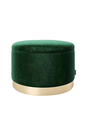 Playboy Pouf "SUE" in Petrol - (B)55 x (H)35 x (T)55 cm