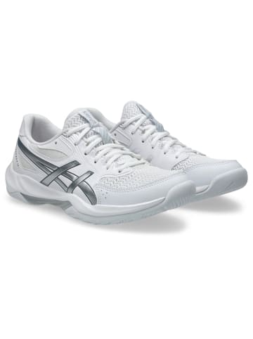asics Laufschuhe GEL-ROCKET 12 in white/pure silver