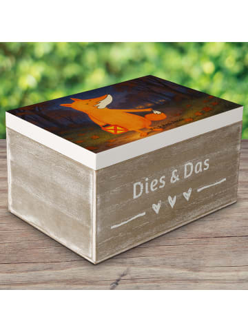 Mr. & Mrs. Panda Geschenkdose Fuchs Laterne Design ohne Spruch in Weiß