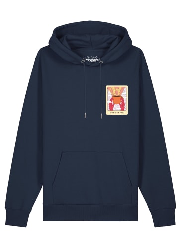 wat? Apparel Sweatshirt Tarot The Coffee in Dunkelblau