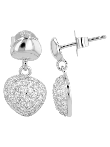Adeliás Damen Ohrringe – Ohrstecker aus 925 Silber in silber