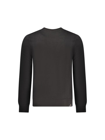 ACCADEMIA MILITARE Schwarz Baumwolle Herren Sweatshirt