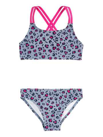 Playshoes UV-Schutz Bikini Leo-Print in Grau